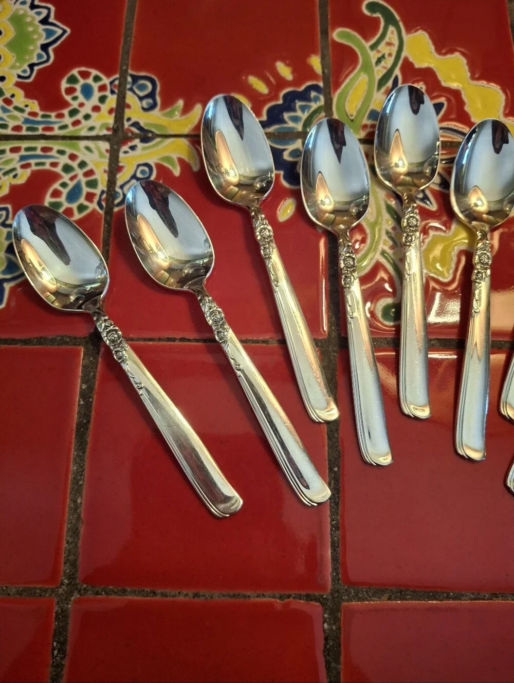 Prestige Silverplate GAY ADVENTURE DEMITASSE SPOONS, 4.5